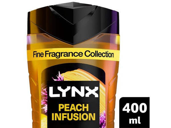 Lynx Fine Fragrance Collection Peach Infusion Premium Body Wash 400 ml