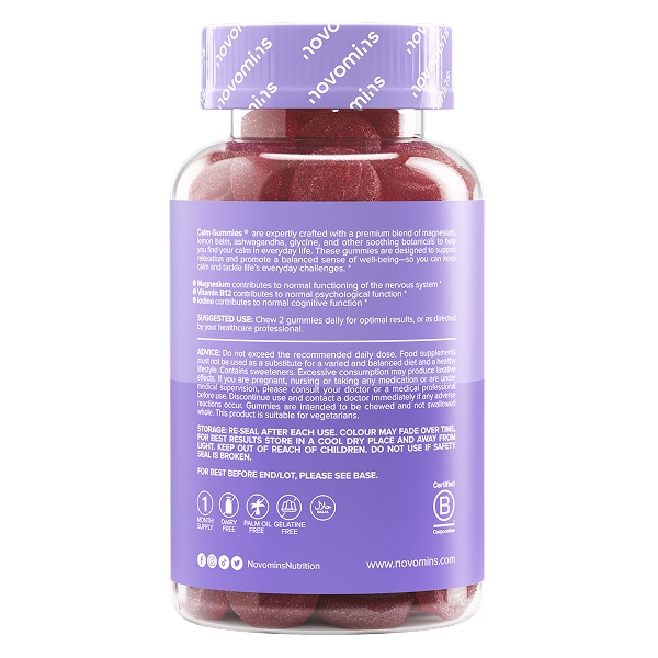 Novomins Passion-Fruit Flavoured Calm Gummies