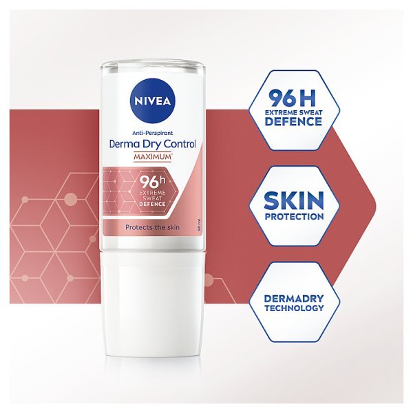 NIVEA Derma Control Max Antiperspirant Deo Roll On 50ml