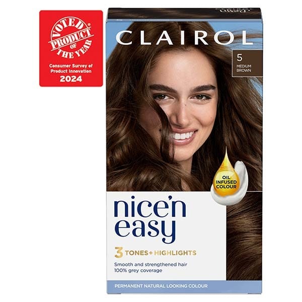 Clairol Nice'n Easy Hair Dye 5 Medium Brown