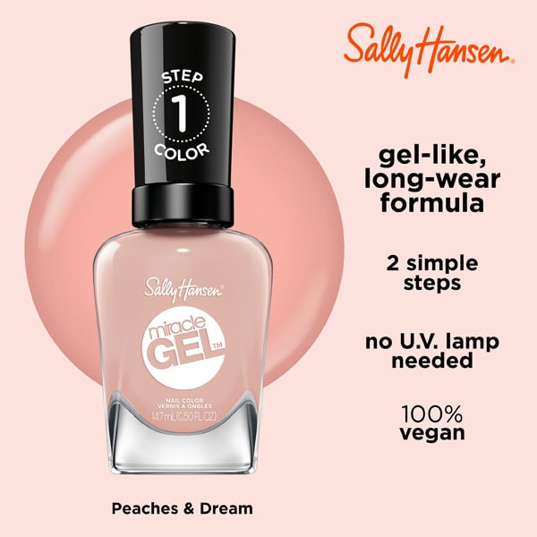 Sally Hansen Miracle Gel Nail Polish - Peaches & Dream