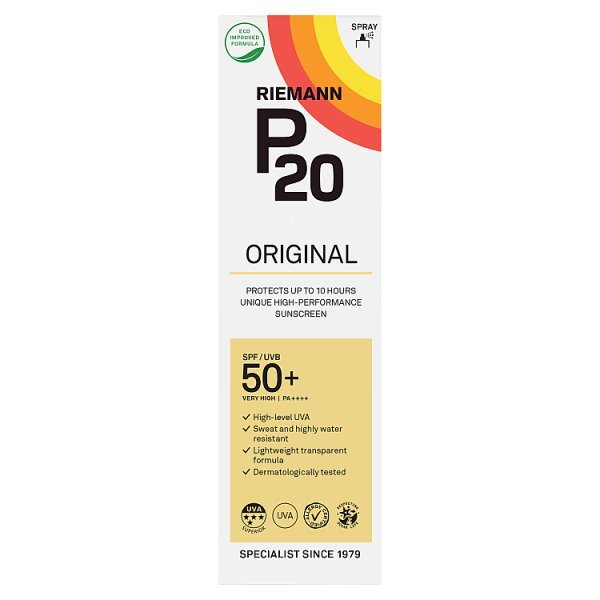 P20 Riemann Original Spray Suncream SPF50+ 100ml