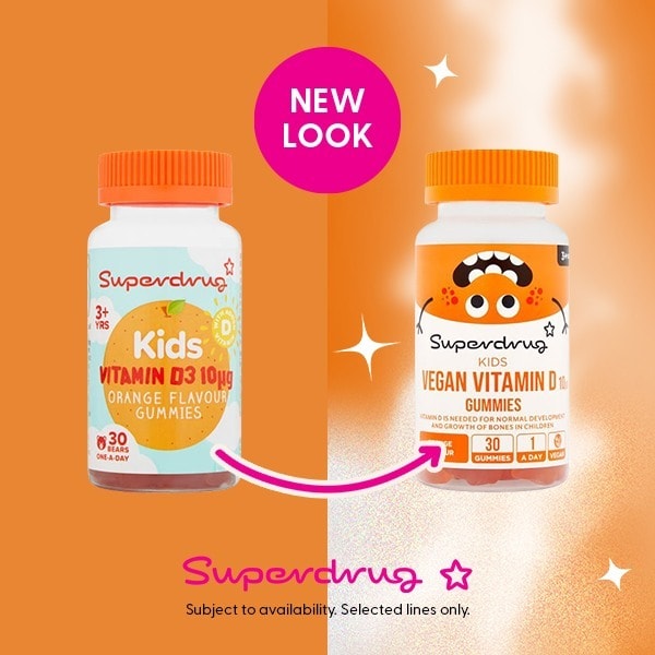 Superdrug Vegan Kids Vitamin D 10ug Gummies 30s