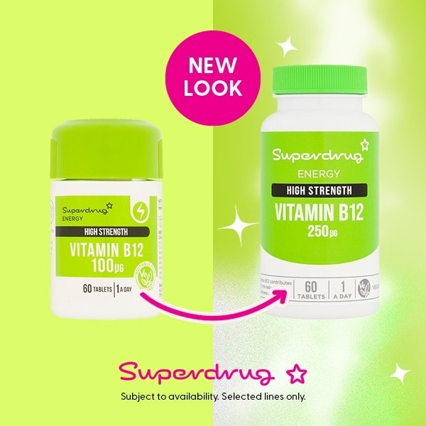 Superdrug High Strength Vitamin B12 250ug 60s