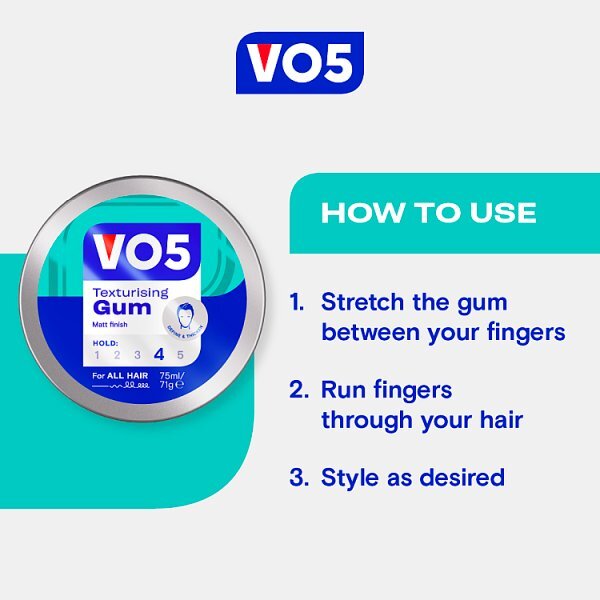 Vo5 Texturising Gum 75ml