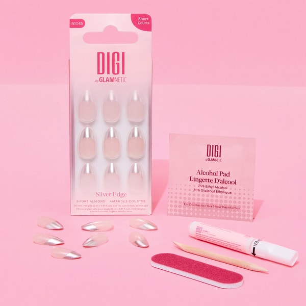 Digi Nails Silver Edge