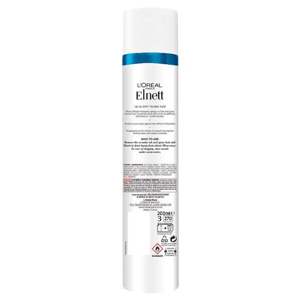 L'Oreal Hairspray Elnett Flexible Hold & Shine 200ml