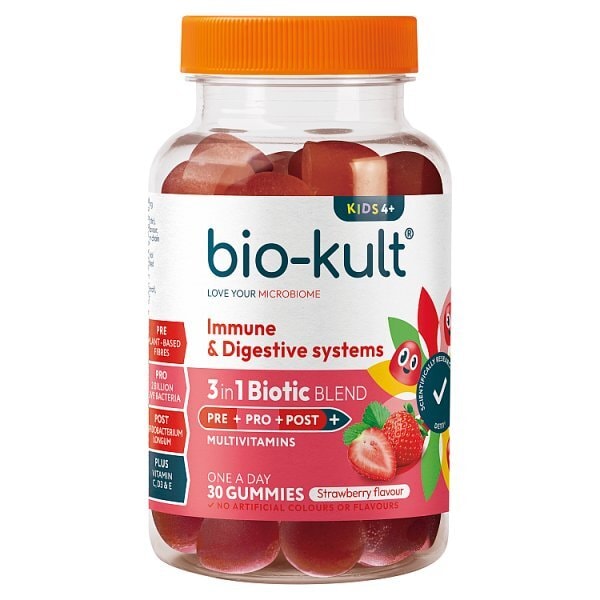 Bio-Kult Strawberry 3In1 Pre/Pro/Post Bioticgummies X30