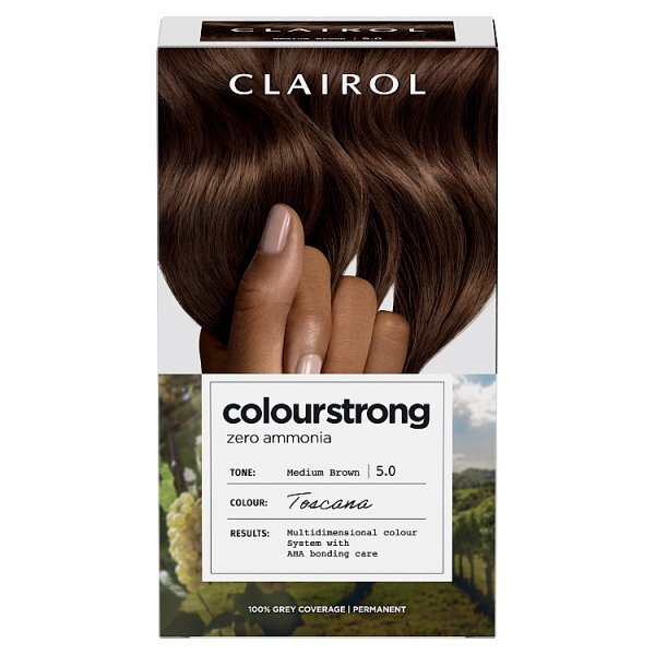 Clairol Colour Strong Zero Ammonia Hair Dye Medium Brown