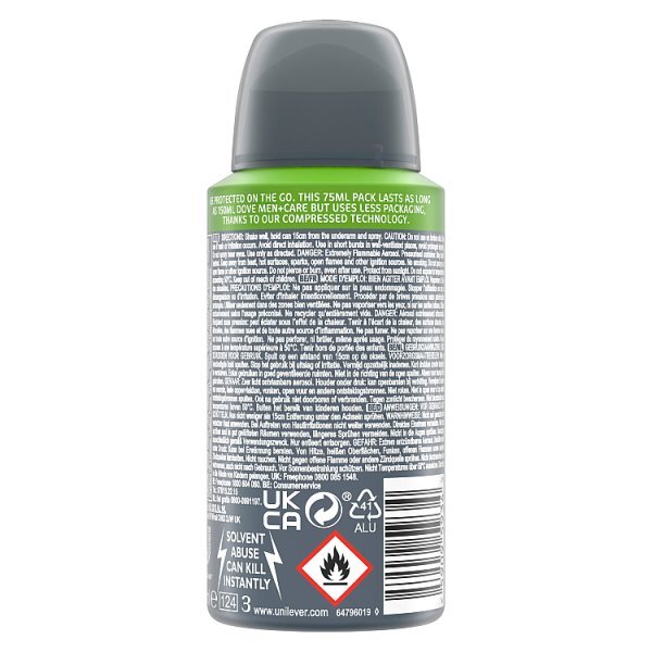 Dove Men+Care Advanced Clean Comfort Anti-Perspirant Aerosol 75 ml