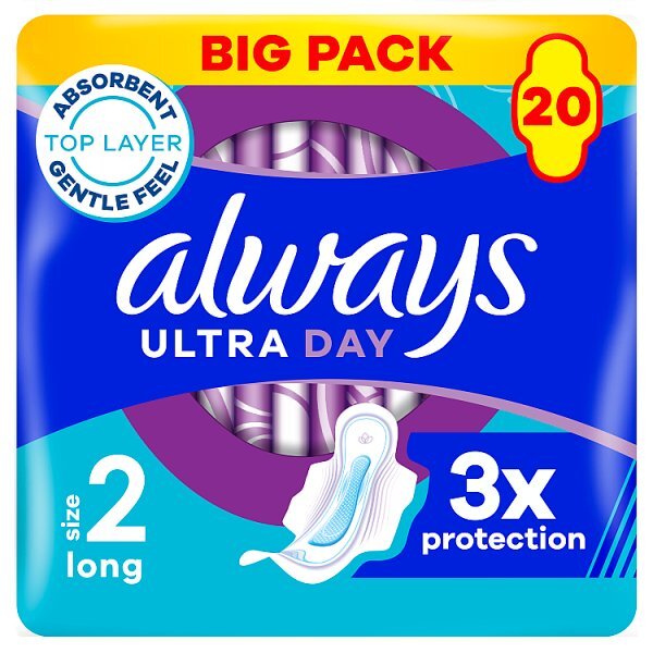 Always Ultra Pads Long Multipack Size 2 20CT