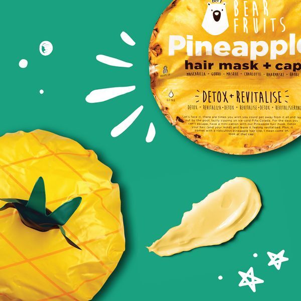 Bear Fruits Pineapple Detox Revitalise Hair Mask & Hair Cap