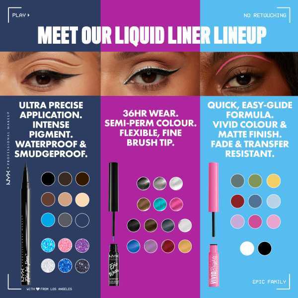 NYX Professional Makeup Epic Ink Glitz Liner Graphite Glitz