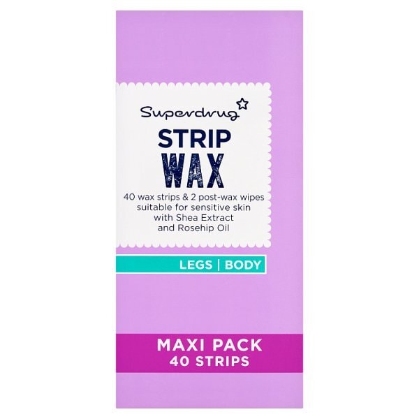 Superdrug Sensitive Legs & Body Wax Strips x40 Maxi Pack