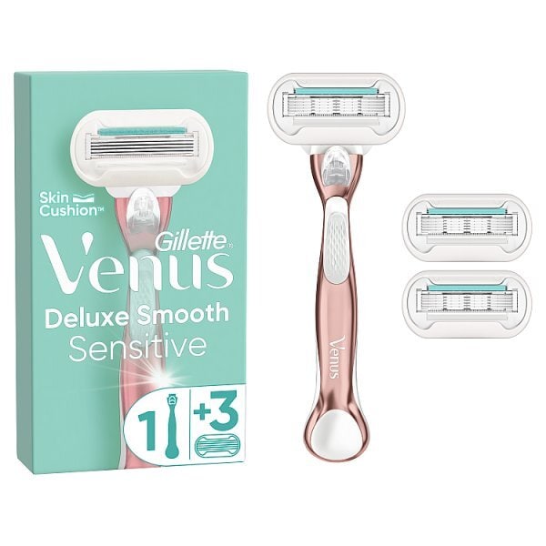 Venus Deluxe Smooth Sensitive Rosegold Razor - 3 Blades