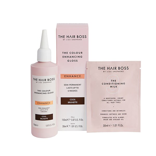 The Hair Boss Colour Enhancing Gloss Cool Brunette