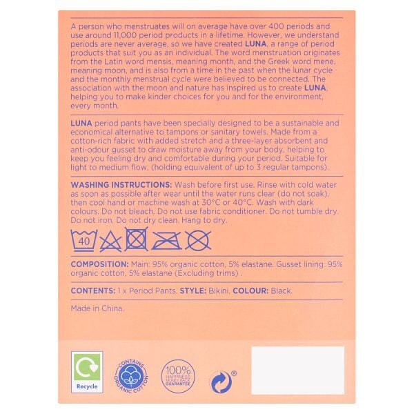DNR Superdrug Luna Period Bikini Pants - Medium
