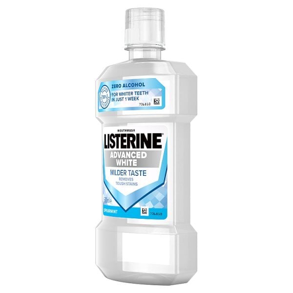 Listerine Advanced White Milder Taste Mouthwash 500ml