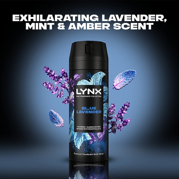 Lynx Fine Fragrance Collection Blue Lavender Premium Body Spray 150 ml