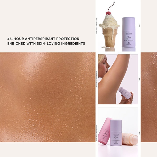 Gem Skin-Loving Roll On Deodorant: Vanilla Macadamia 50ml