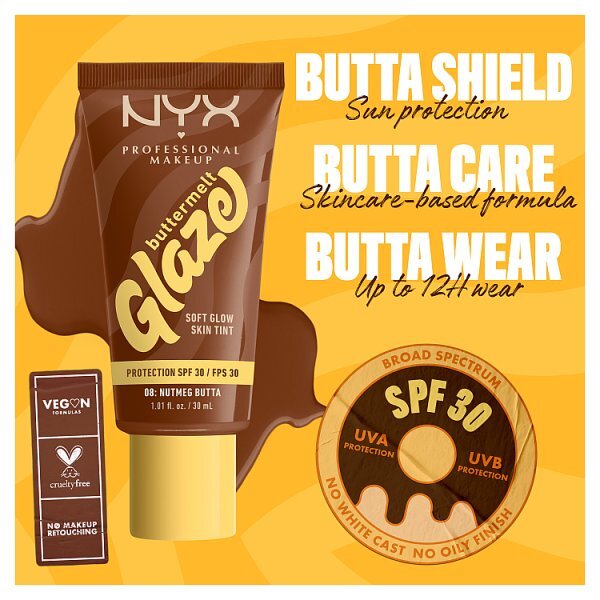 NYX Professional Makeup Buttermelt Glaze Skin Tint + SPF30 Foundation