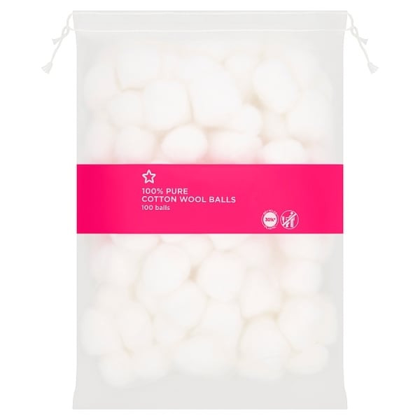 Superdrug Cotton Wool Balls x100