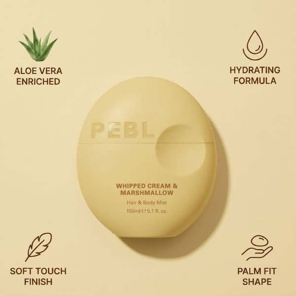 Pebl Whipped Cream & Marshmallow Hair & Body Mist 150Ml