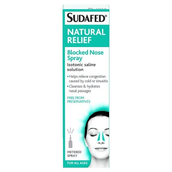 Sudafed Natural Relief Blocked Nose Spray 15Ml