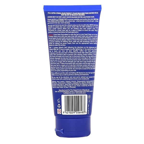 Brite Semi Permanent Hair Colour Blue 100ml