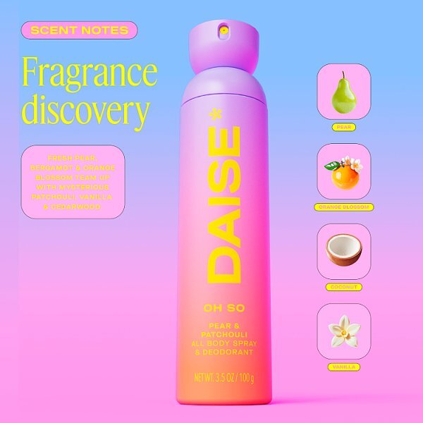 Daise All Body Spray & Deodrant Oh So 120ml