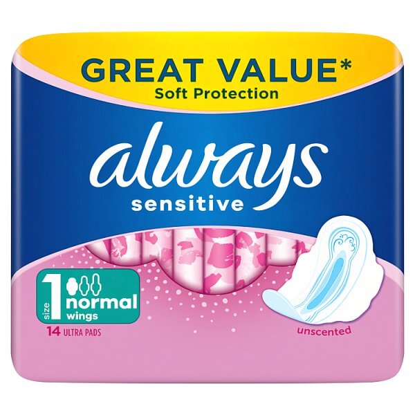 Always Sensitive Normal Ultra (Size 1) Sanitary Towels x14