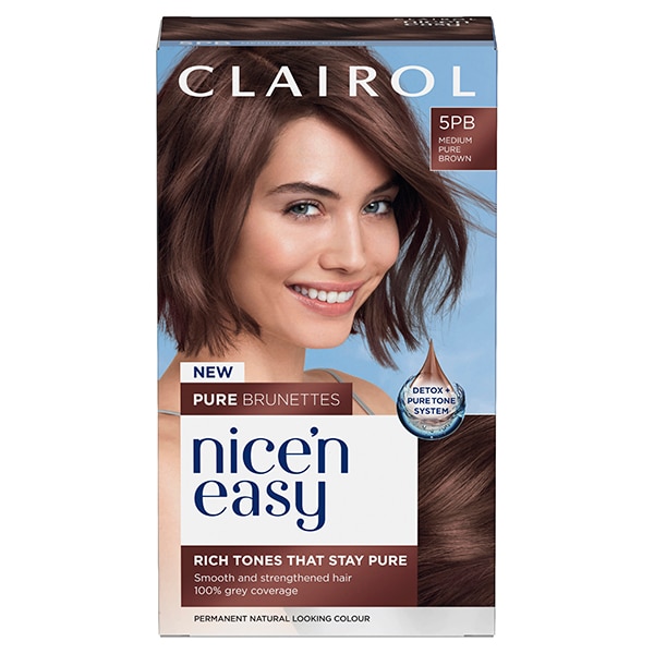 Clairol Nice'n Easy Pure Brunettes 5Pb Medium Mocha Brown