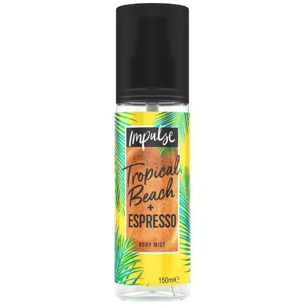 Impulse Tropical Beach + Espresso Body Mist 150ml