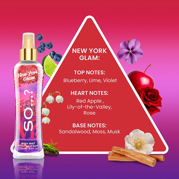 So&? New York Glam Body Mist 200Ml