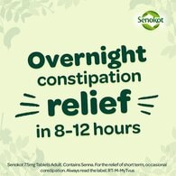 Senokot 7.5mg Tablets Adult Senna Laxative Constipation 20s