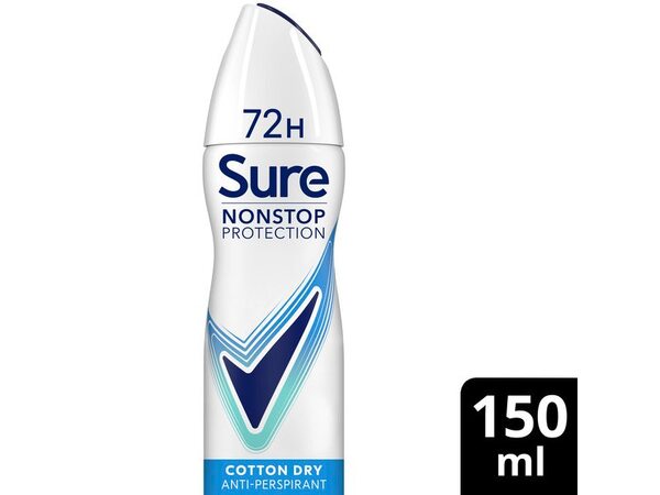 Sure Nonstop Protection Cotton Dry Anti-Perspirant Aerosol 150 ml