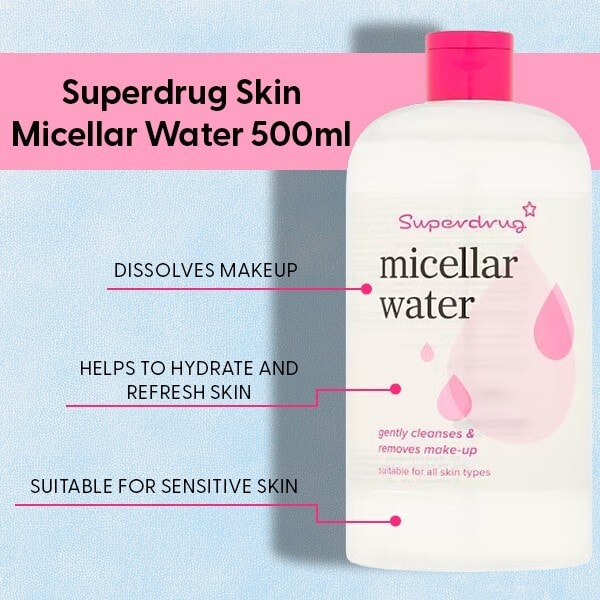 Superdrug Skin Micellar Water 500ml