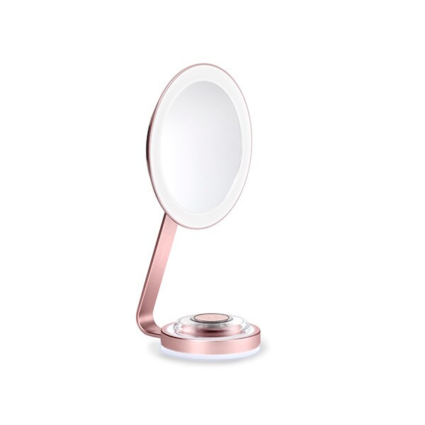 BaByliss Rose Gold Illuminated LED Beauty Mirror
