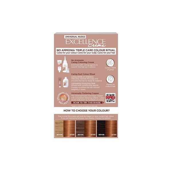 L'Oréal Paris Excellence Universal Nudes Reds 8UR Copper