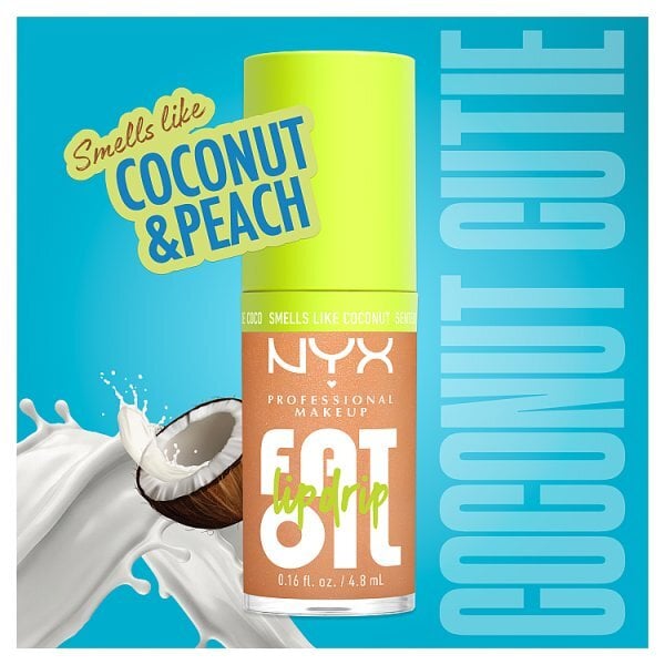 NYX Professional Makeup Fat Oil Lip Drip, Coconut Cutie