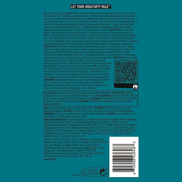 TIGI Gimme Grip Texturising Conditioner  400ml