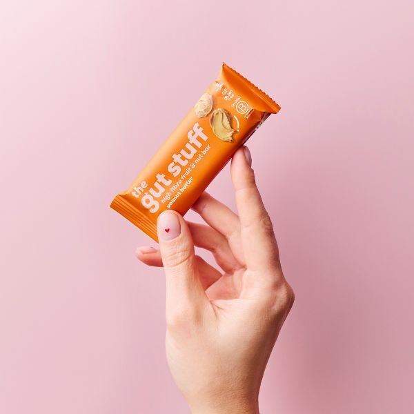The Gut Stuff Peanut Butter High Fibre Fruit & Nut Bar
