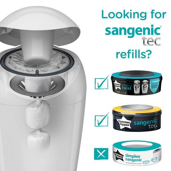 DNR Tommee Tippee Twist and Click Advanced Nappy Disposal Refill