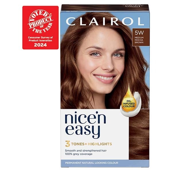 Clairol Nice'n Easy Hair Dye 5W Medium Mocha Brown