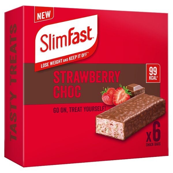 Slimfast Core Snack Bar Strawberry Choc 150Ge (6X25g)