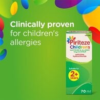 Piriteze Allergy Relief Syrup For Kids Aged 2+, 70Ml