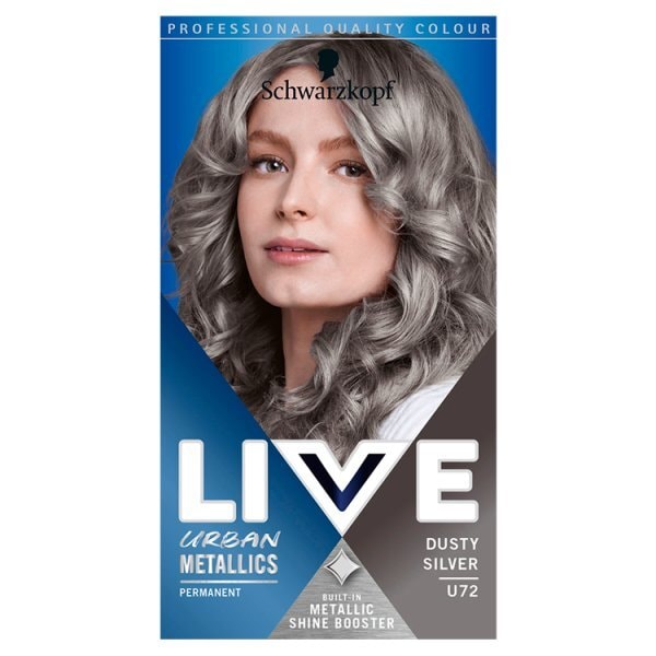 LIVE Urban Metallics Permanent Silver Hair Dye Dusty Silver