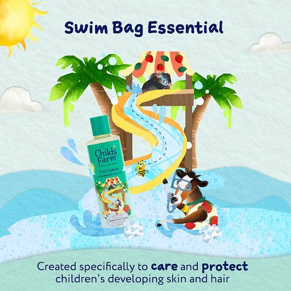 Childs Farm 3 In 1 Swim, Strawberry & Mint 250Ml