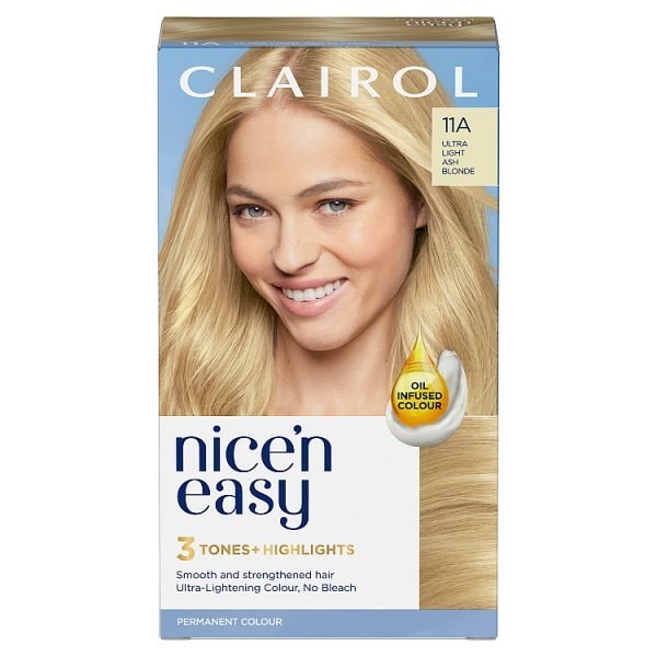 Clairol Nice'n Easy Hair Dye 11A Ultra Light Ash Blonde