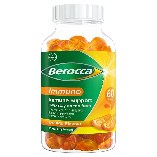 Berocca Immuno Orange Flavour 60 Gummies